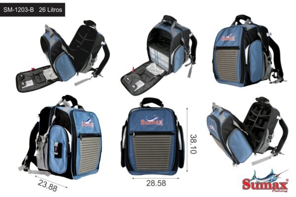 Bolso Sumax Mochila con Reelera SM-1203 - Imagen 5