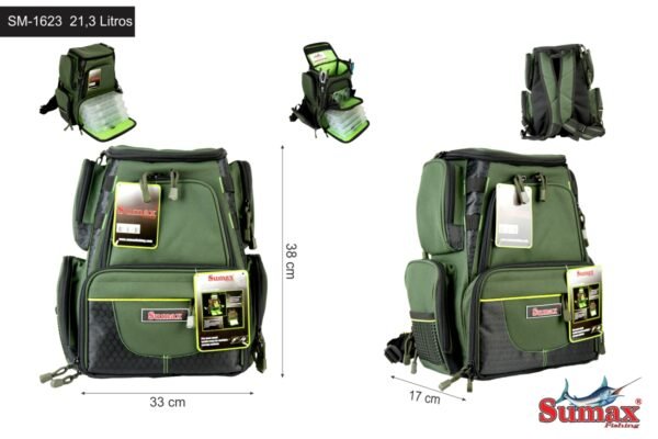 Bolso Sumax Mochila con Organizadores SM-1623 - Imagen 2